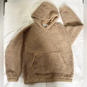 Cozy Sherpa Teddy Bear Sweatshirt | Size Small